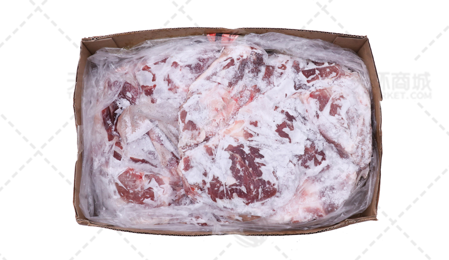 【顺康/恒宇/新华益】冻猪带皮前腿肌肉/带皮二号肉 10kg/箱